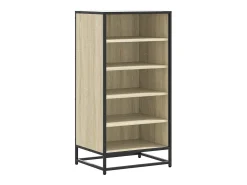 Zapatero de roble Sonoma 48x38x97,5 cm madera de ingeniería
