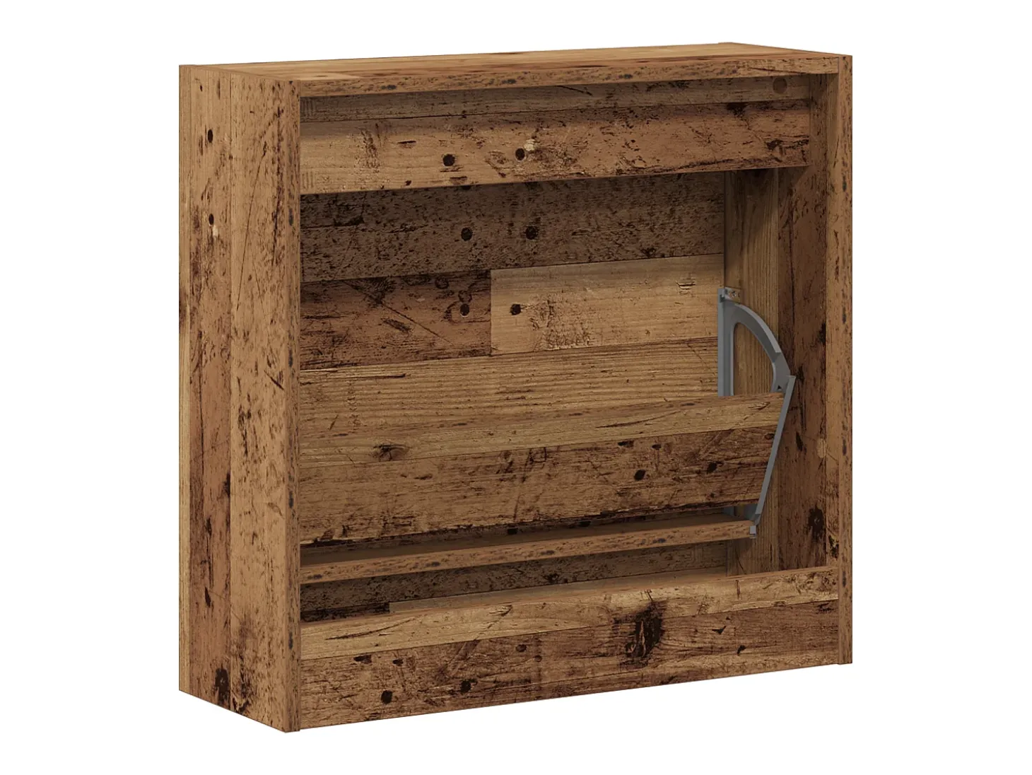 Zapatero en madera vieja 60x21x57 cm en madera técnica