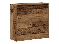 Zapatero en madera vieja 60x21x57 cm en madera técnica