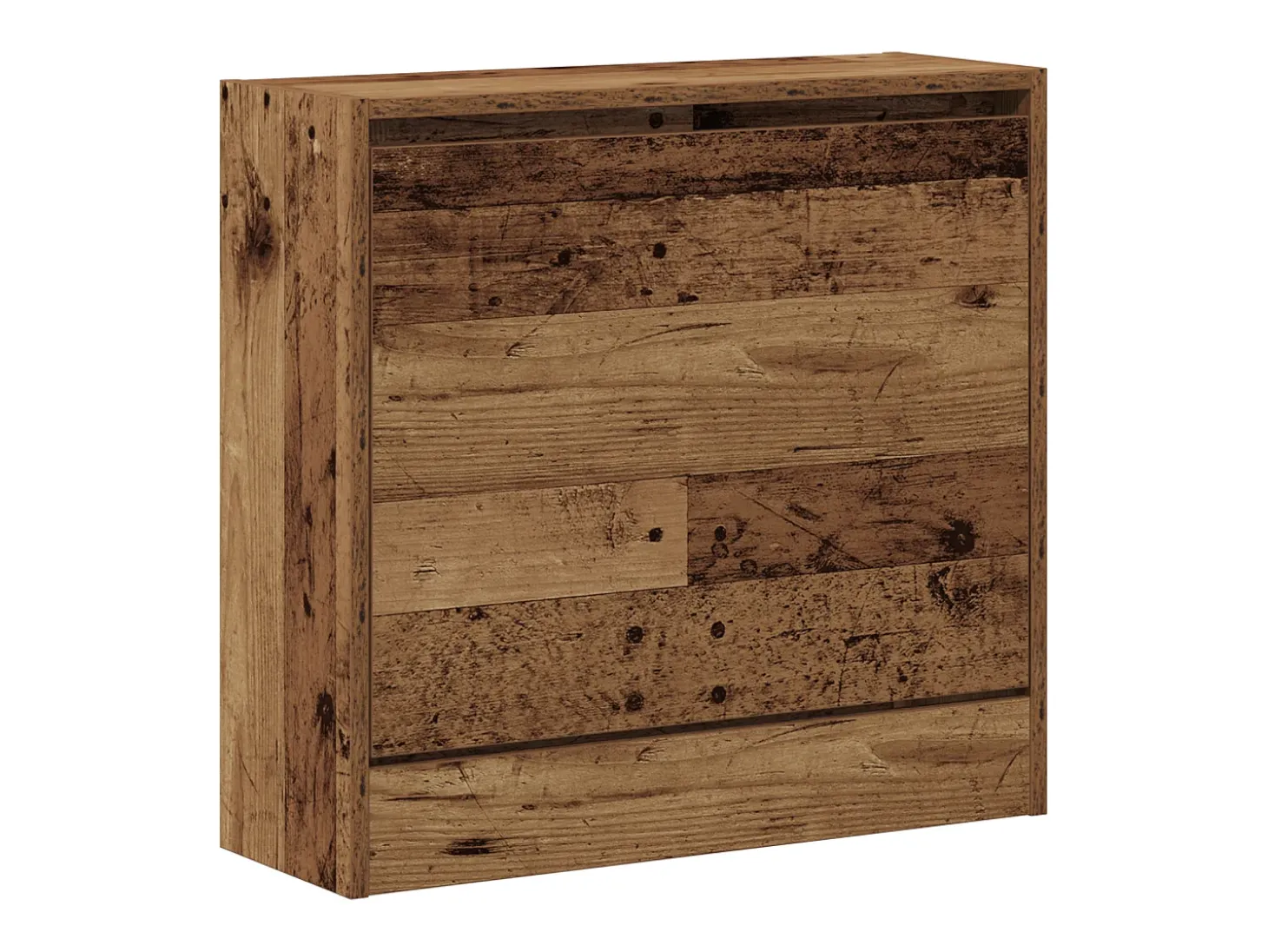 Zapatero en madera vieja 60x21x57 cm en madera técnica