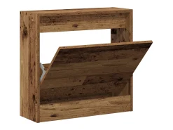 Zapatero en madera vieja 60x21x57 cm en madera técnica