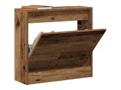 Zapatero en madera vieja 60x21x57 cm en madera técnica