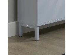 Zapatero Estrecho con 3 Solapas Organizador para Zapatos de Entrada 50 x 19 x 129 cm Gris FSR151-H-HG SoBuy ES