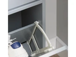 Zapatero Estrecho con 3 Solapas Organizador para Zapatos de Entrada 50 x 19 x 129 cm Gris FSR151-H-HG SoBuy ES