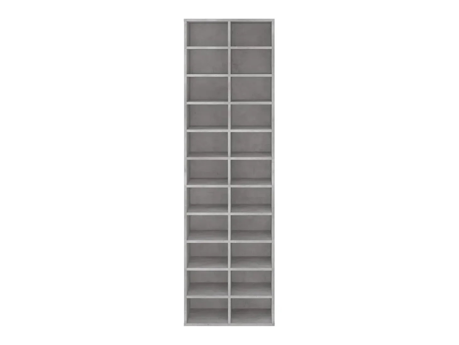 Zapatero gris hormigón 54x34x183 cm madera de ingeniería
