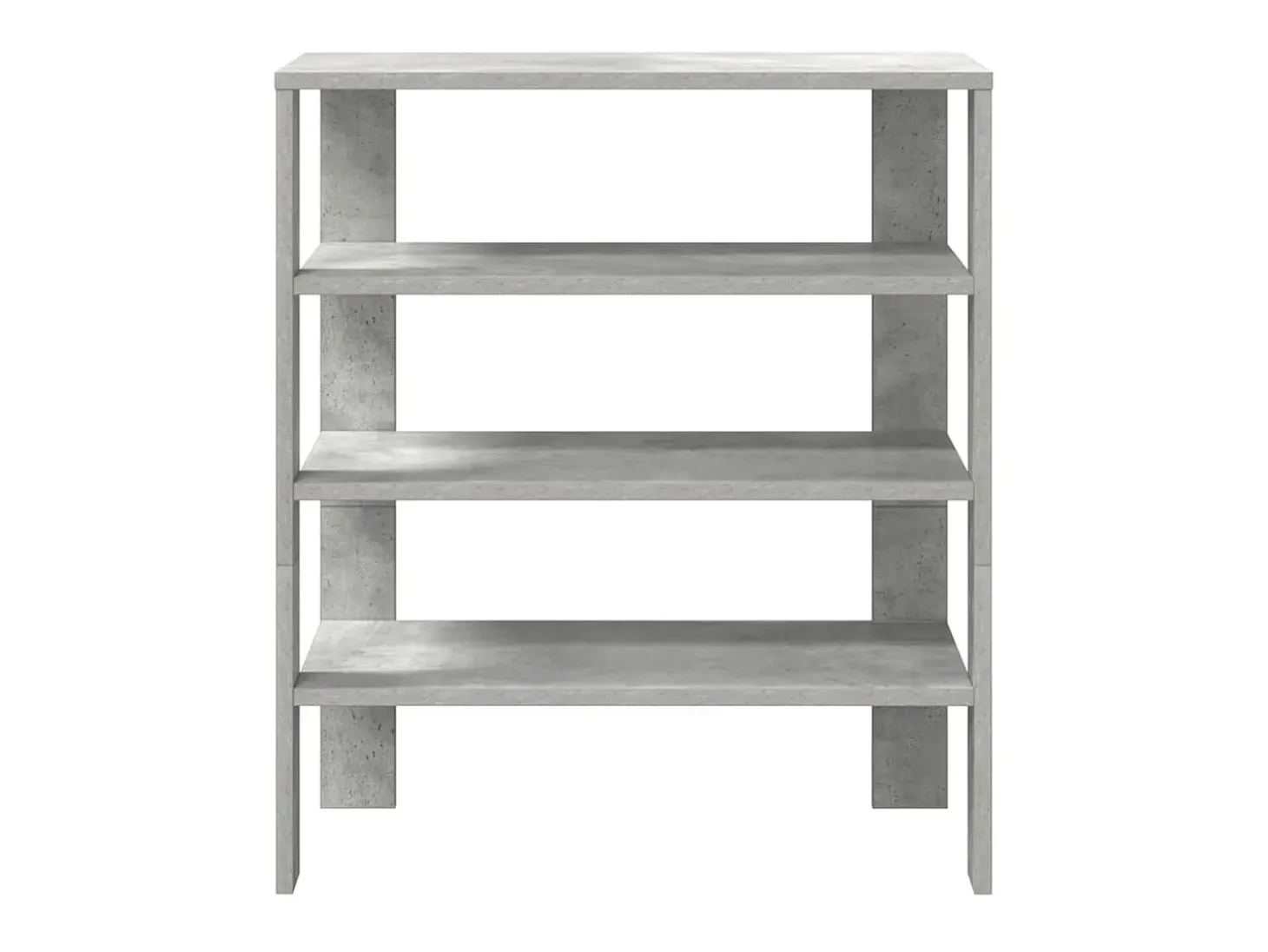 Zapatero gris hormigón 61x32x70 cm madera de ingeniería