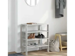 Zapatero gris hormigón 61x32x70 cm madera de ingeniería