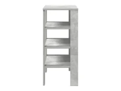 Zapatero gris hormigón 61x32x70 cm madera de ingeniería