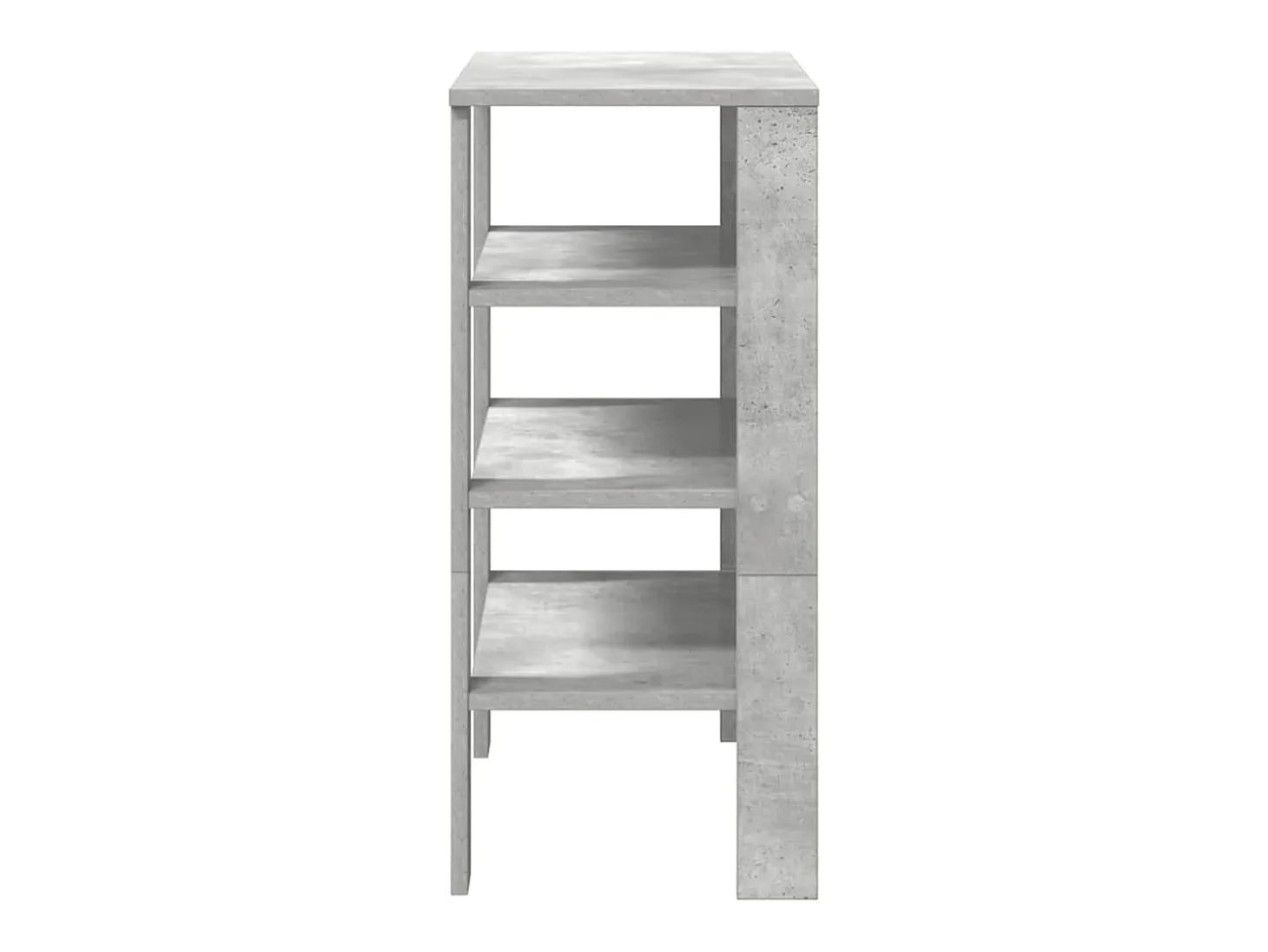Zapatero gris hormigón 61x32x70 cm madera de ingeniería