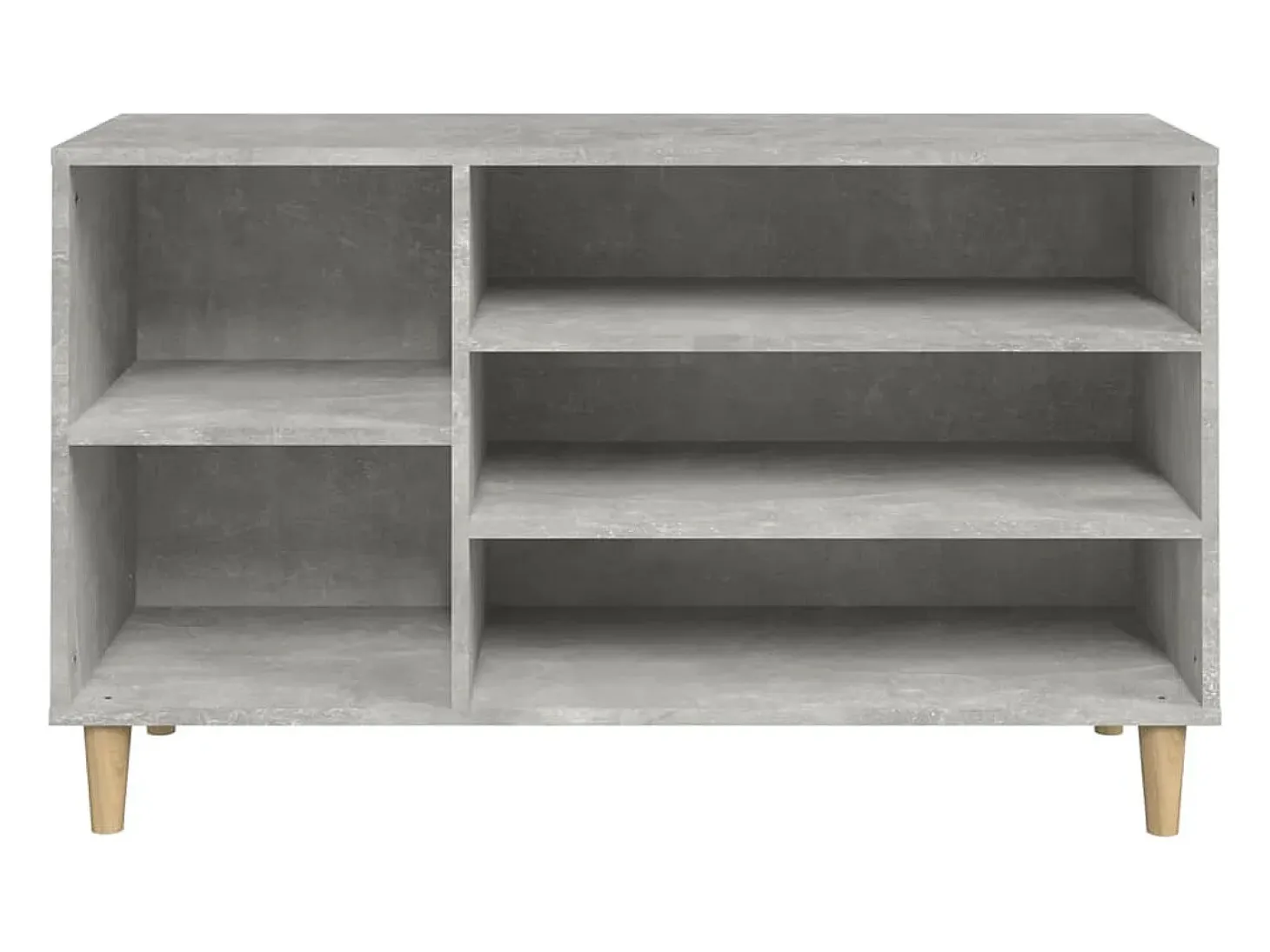 Zapatero gris hormigón 102x36x60 cm Madera de ingeniería