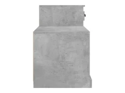 Zapatero gris hormigón 100x42x60 cm madera de ingeniería