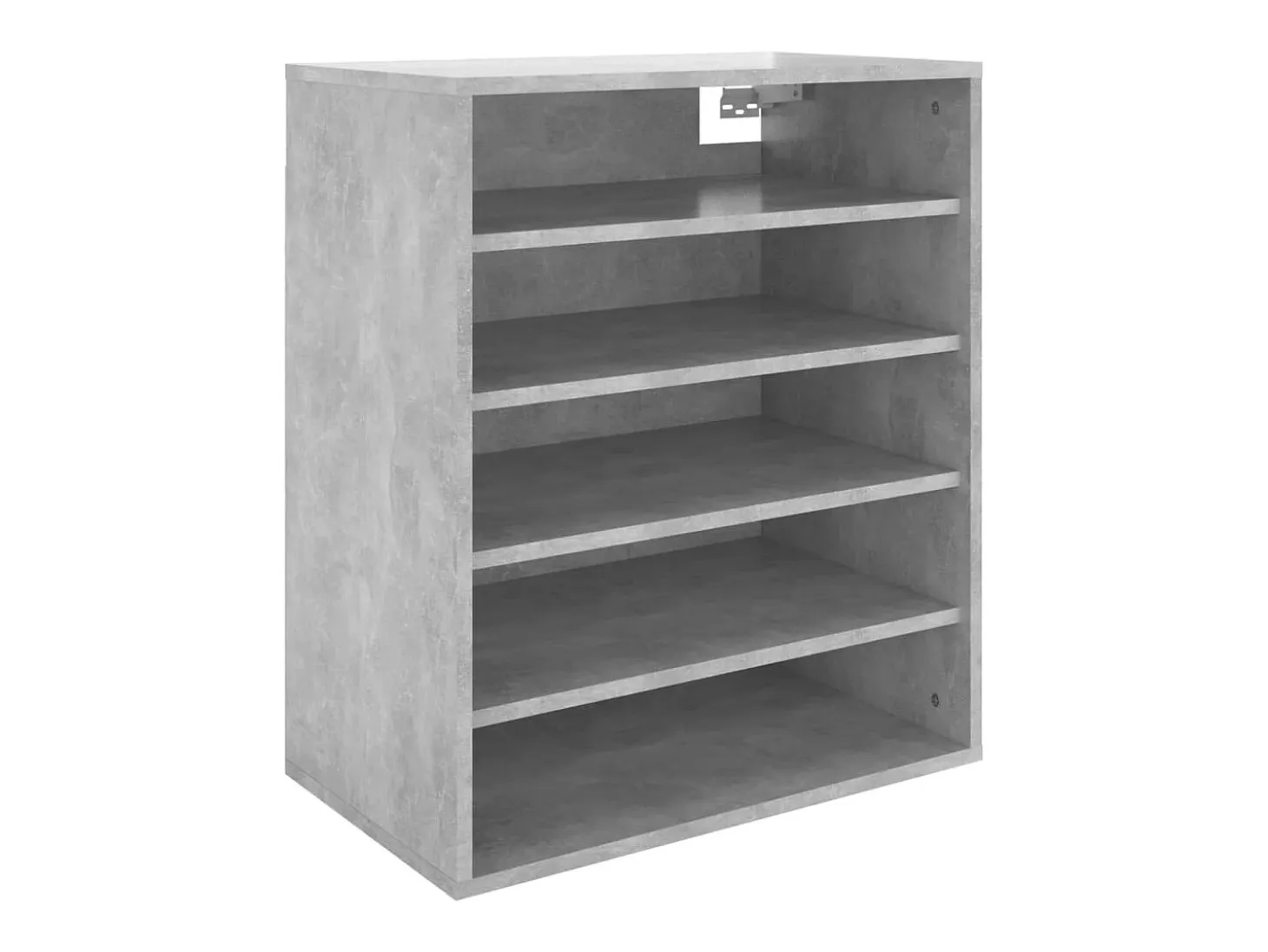Zapatero gris hormigón 60x35x70 cm Madera de ingeniería