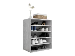 Zapatero gris hormigón 60x35x70 cm Madera de ingeniería