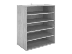 Zapatero gris hormigón 60x35x70 cm Madera de ingeniería