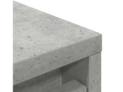 Zapatero gris hormigón 29,5x34x76 cm madera de ingeniería