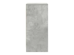 Zapatero gris hormigón 29,5x34x76 cm madera de ingeniería