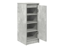 Zapatero gris hormigón 29,5x34x76 cm madera de ingeniería