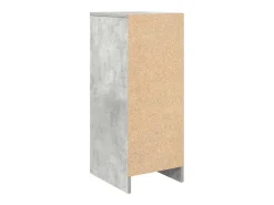 Zapatero gris hormigón 29,5x34x76 cm madera de ingeniería