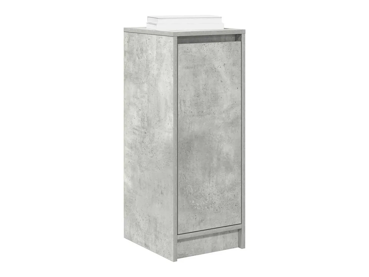 Zapatero gris hormigón 29,5x34x76 cm madera de ingeniería