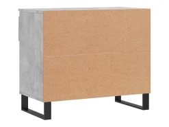 Zapatero gris hormigón 70x36x60 cm Madera de ingeniería