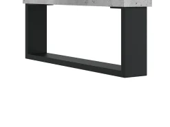 Zapatero gris hormigón 70x36x60 cm Madera de ingeniería