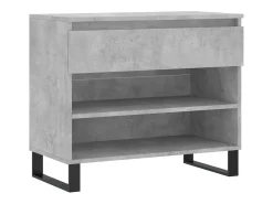Zapatero gris hormigón 70x36x60 cm Madera de ingeniería