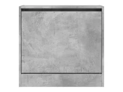 Zapatero gris hormigón 60x21x57 cm madera de ingeniería