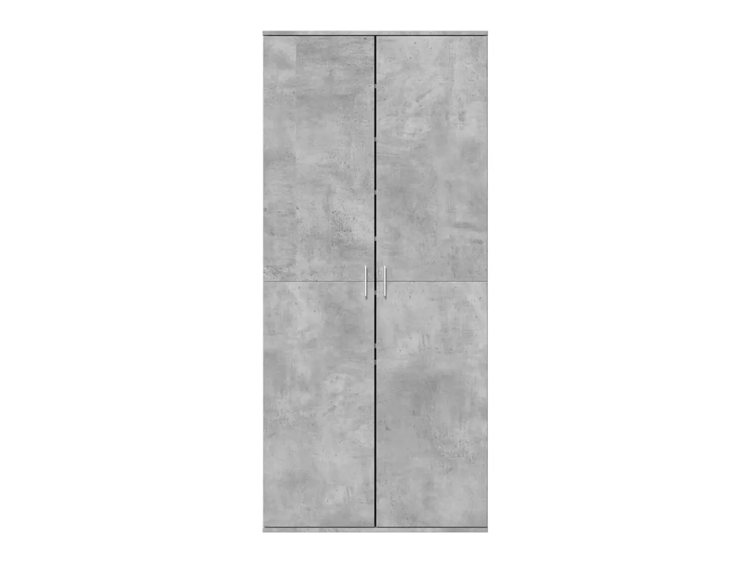 Zapatero gris hormigón 80x39x178 cm Madera de ingeniería
