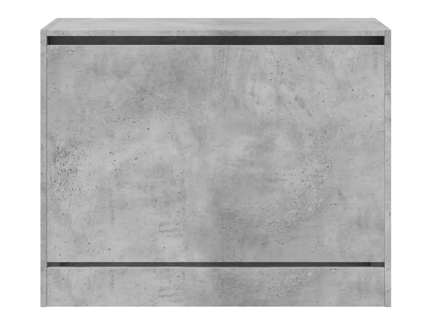 Zapatero gris hormigón 80x34x63 cm madera de ingeniería