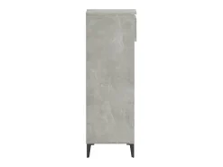 Zapatero Gris Hormigón 40x36x105 cm Madera de Ingeniería