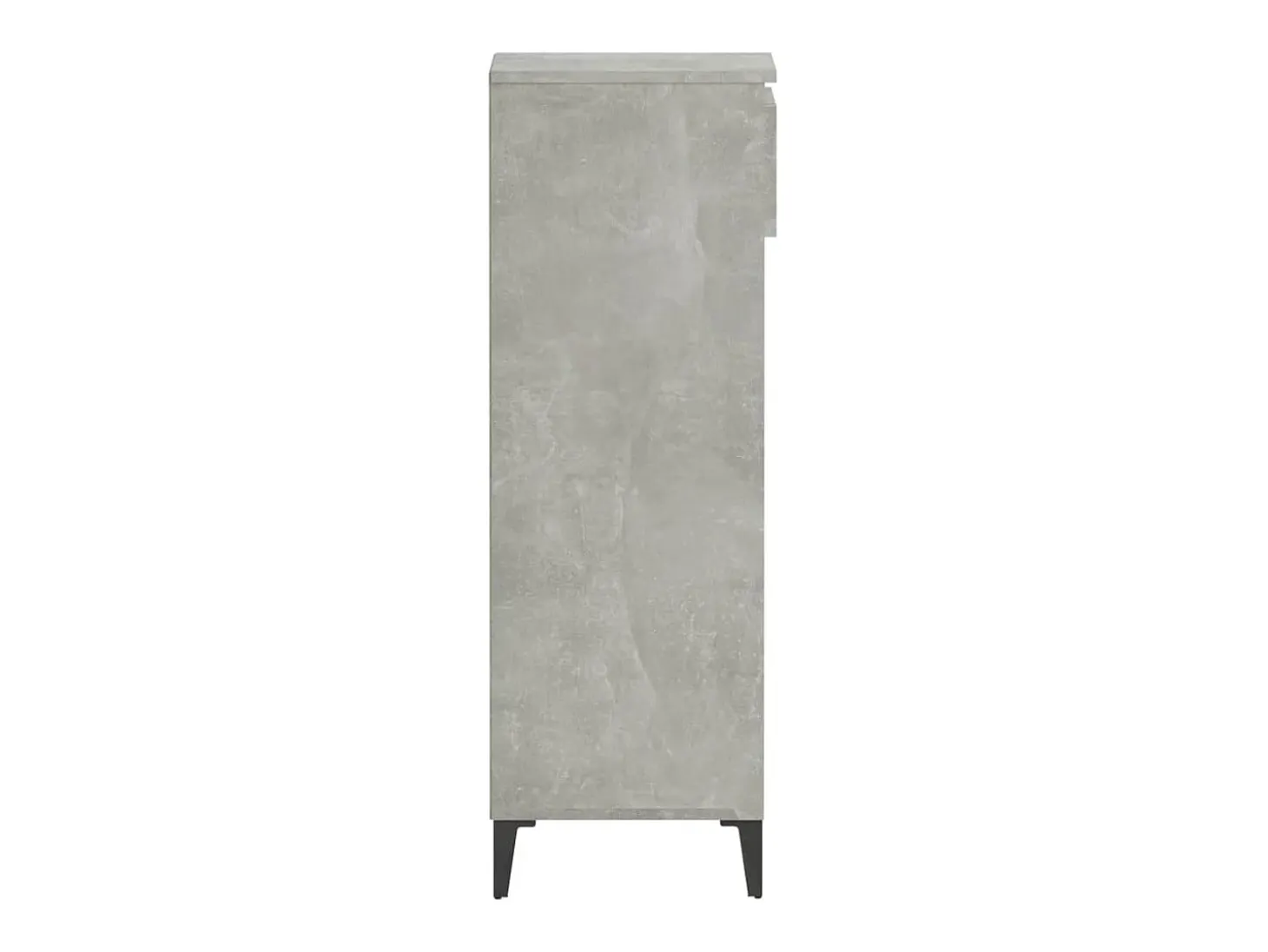 Zapatero Gris Hormigón 40x36x105 cm Madera de Ingeniería