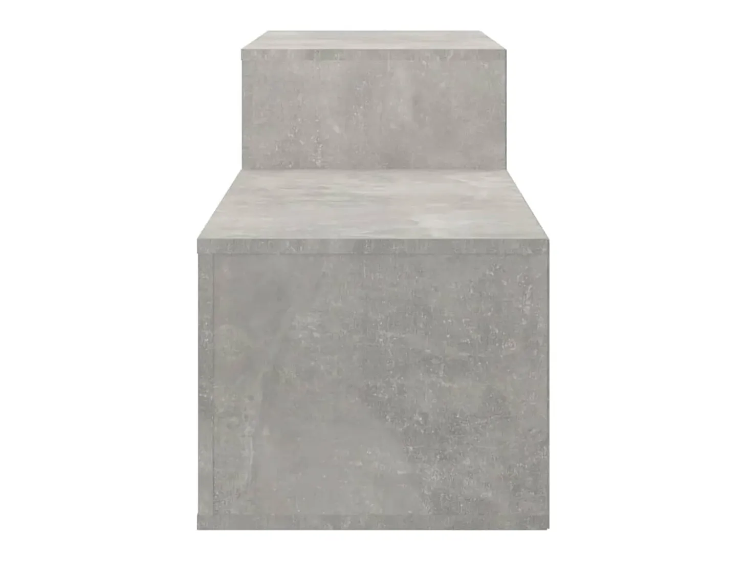 Zapatero gris hormigón 150x35x45 cm Madera de ingeniería