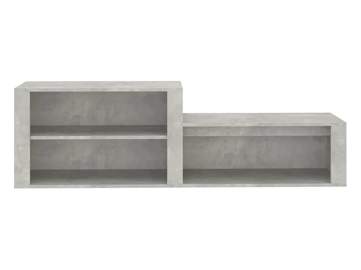 Zapatero gris hormigón 150x35x45 cm Madera de ingeniería