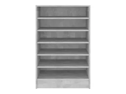 Zapatero gris hormigón 60x35x92 cm Madera de ingeniería
