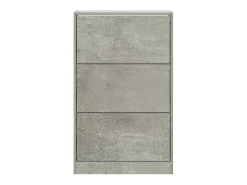 Zapatero gris hormigón 63x24x103 cm Madera de ingeniería