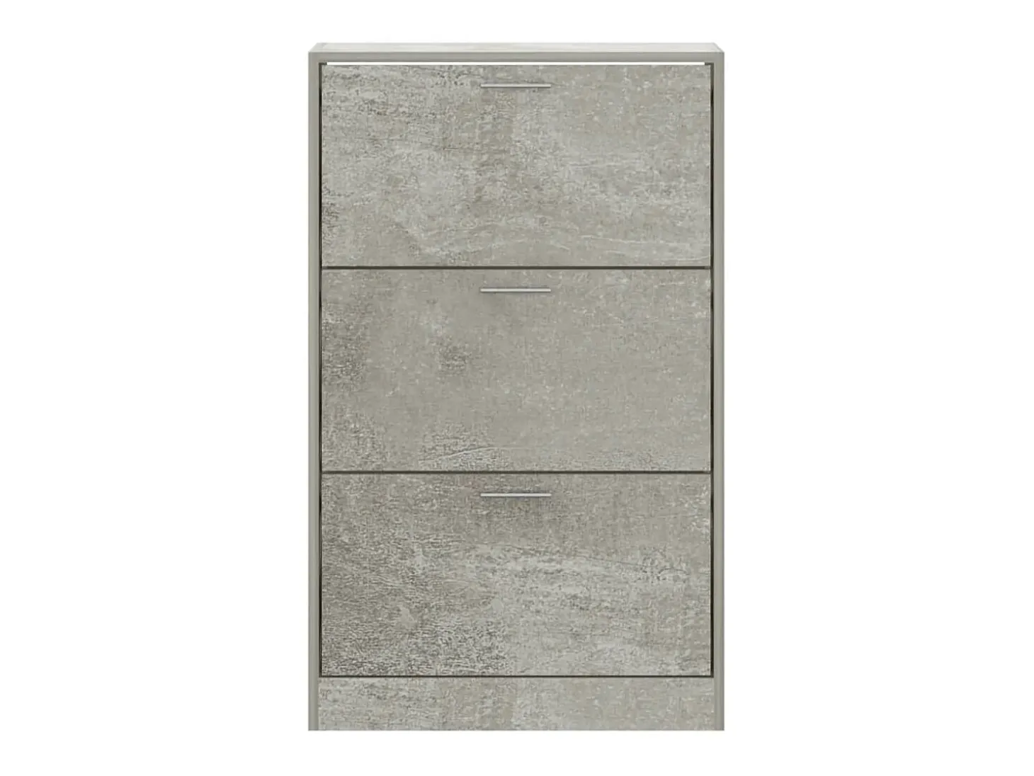 Zapatero gris hormigón 63x24x103 cm Madera de ingeniería