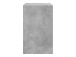 Zapatero gris hormigón 60x42x69 cm madera de ingeniería