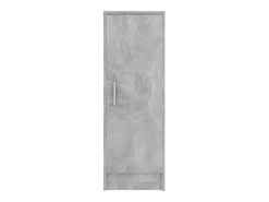 Zapatero gris hormigón 32x35x92 cm Madera de ingeniería