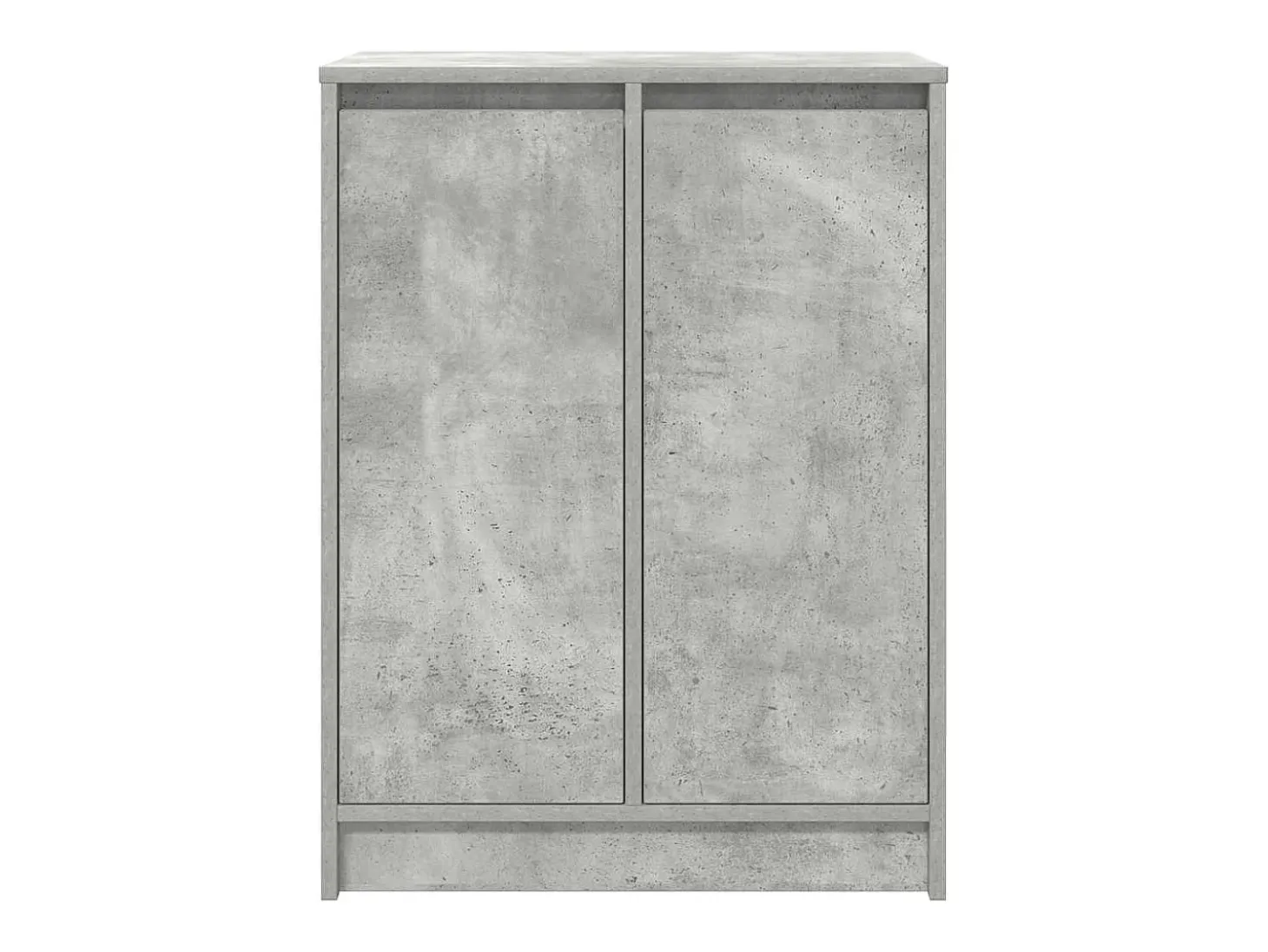 Zapatero gris hormigón 57x34x76 cm madera de ingeniería