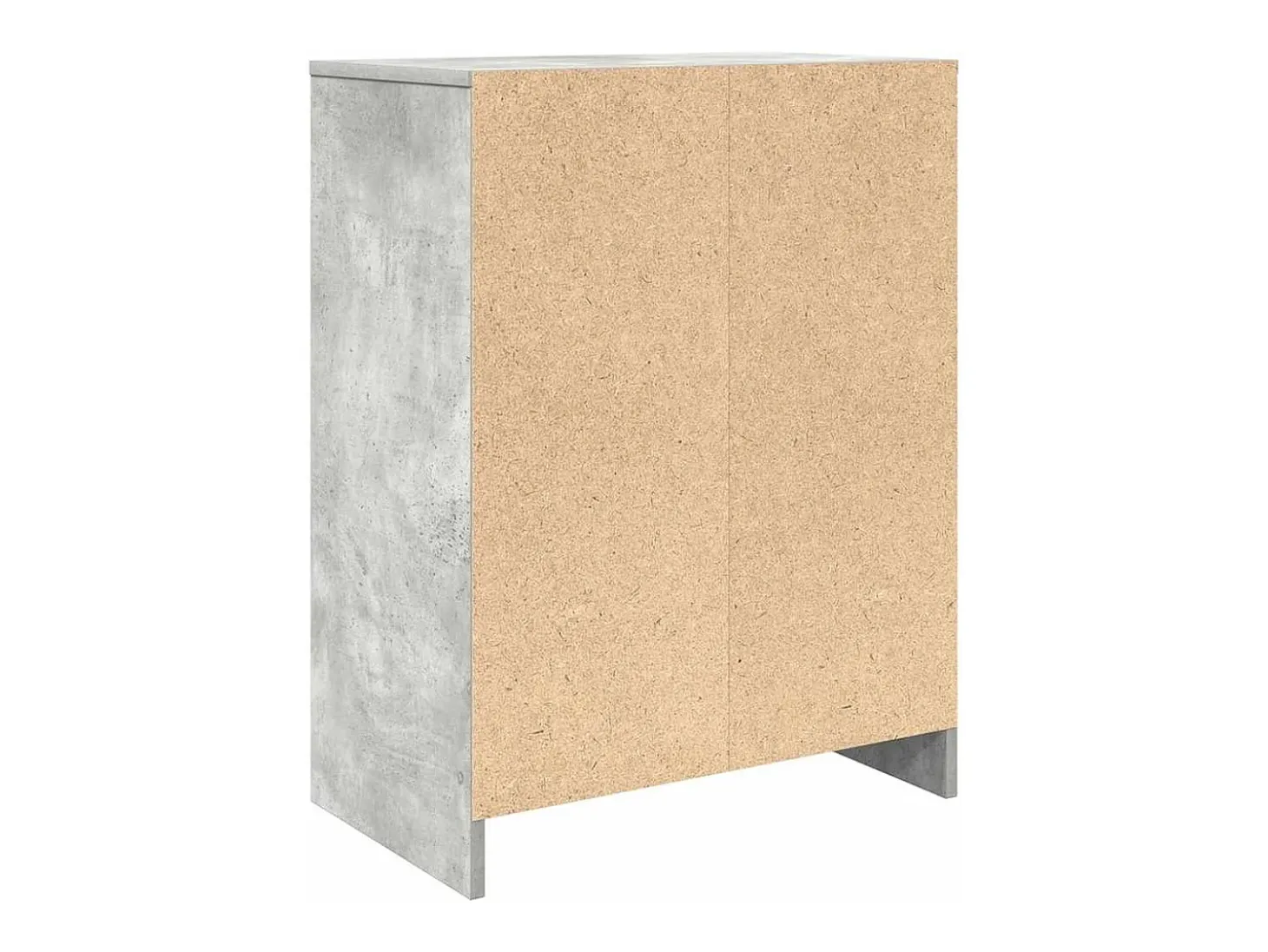 Zapatero gris hormigón 57x34x76 cm madera de ingeniería