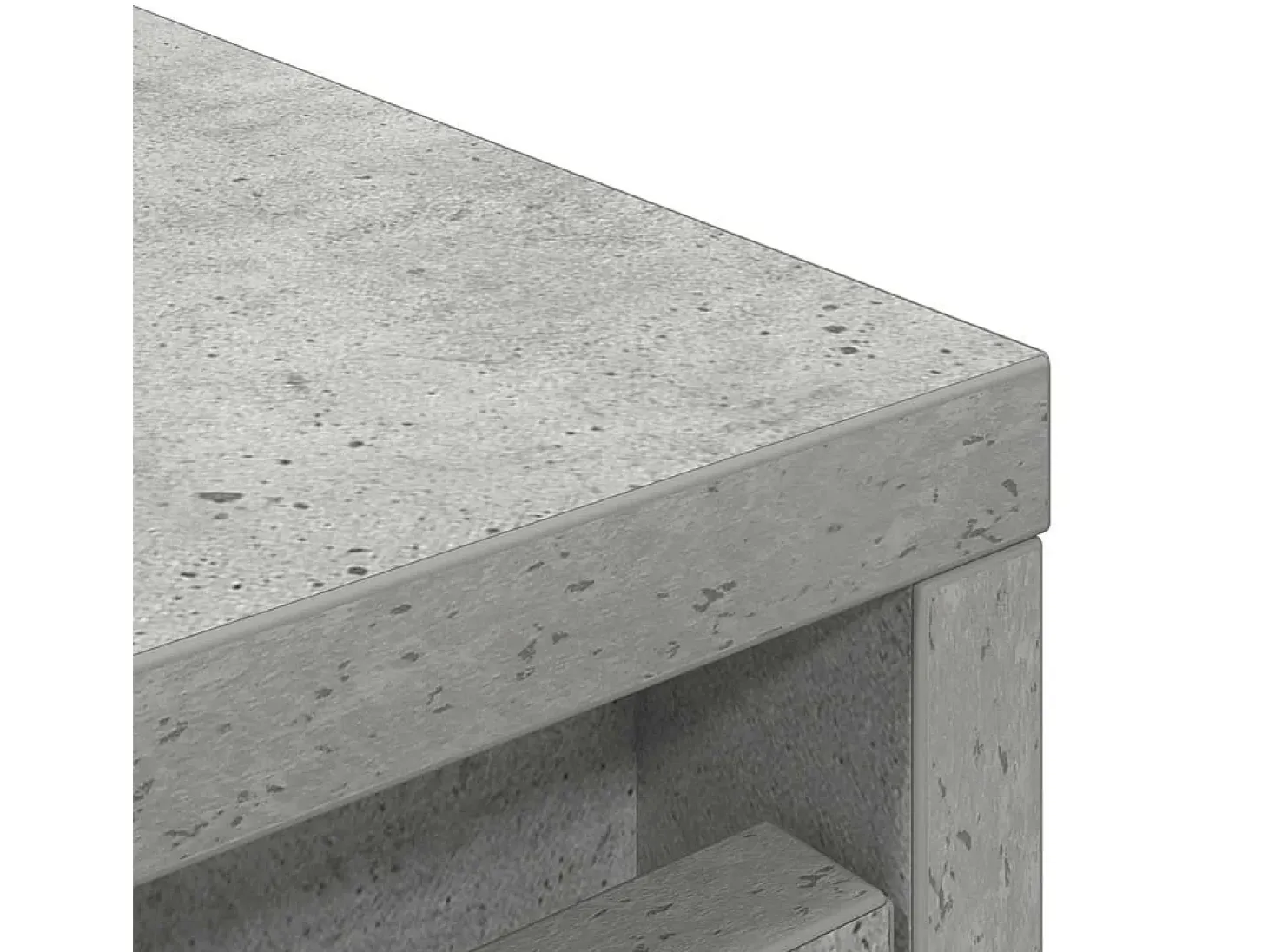 Zapatero gris hormigón 57x34x76 cm madera de ingeniería