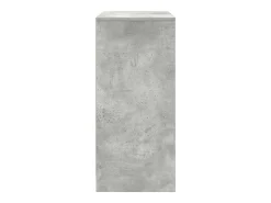 Zapatero gris hormigón 57x34x76 cm madera de ingeniería