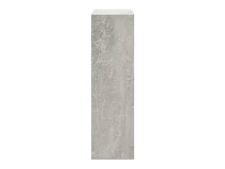 Zapatero gris hormigón 63x24x81 cm Madera de ingeniería