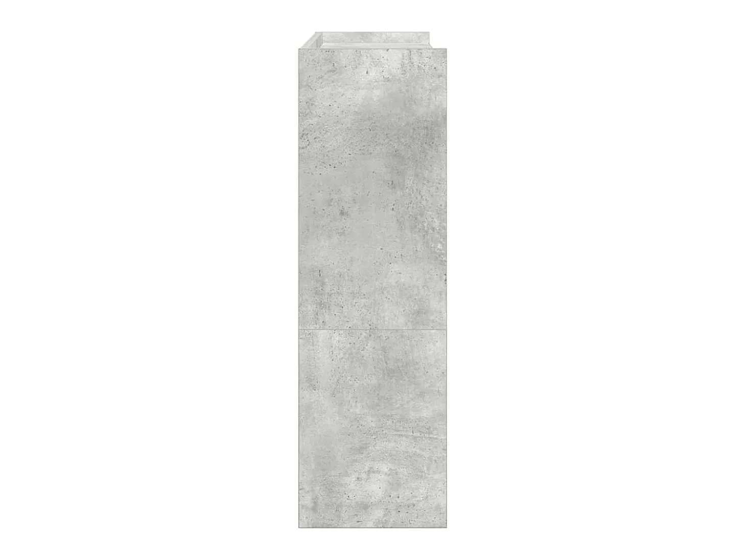 Zapatero gris hormigón 80x25x81 cm madera de ingeniería