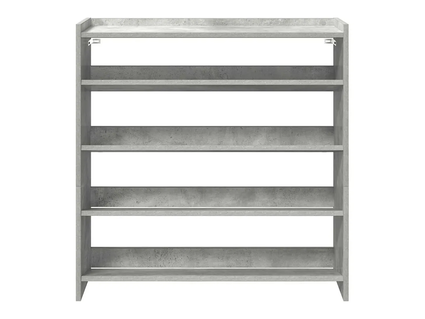 Zapatero gris hormigón 80x25x81 cm madera de ingeniería