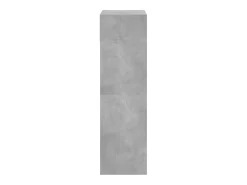 Zapatero gris hormigón 60x34x116 cm madera de ingeniería