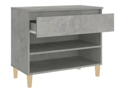 Zapatero gris hormigón 70x36x60 cm Madera de ingeniería
