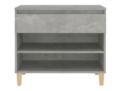 Zapatero gris hormigón 70x36x60 cm Madera de ingeniería