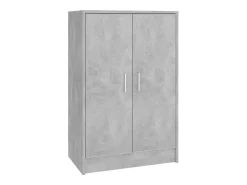 Zapatero gris hormigón 60x35x92 cm Madera de ingeniería
