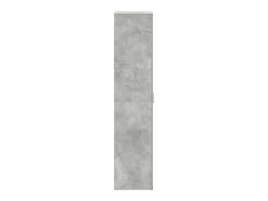 Zapatero gris hormigón 80x39x180 cm fabricado en aglomerado